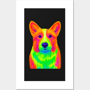 Colorful Corgi Posters and Art